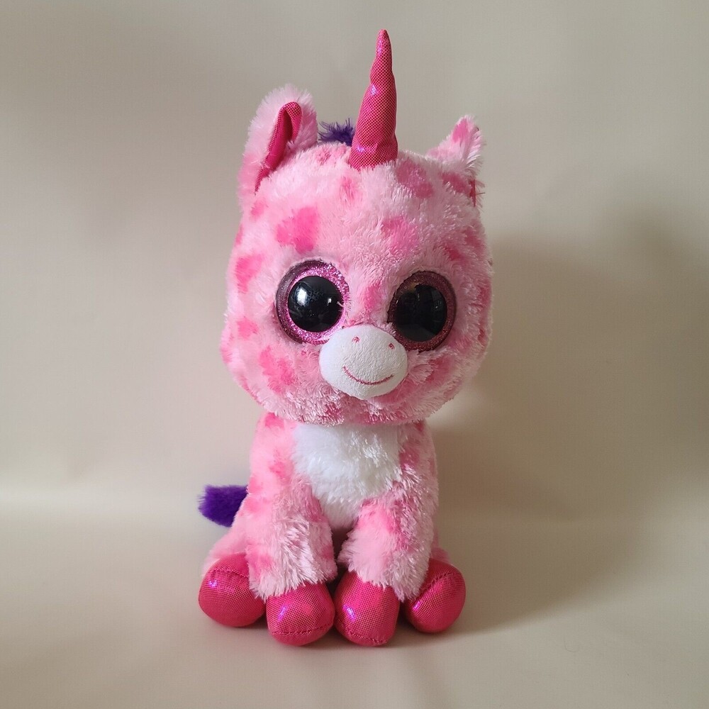 Ty Beanie Boo Sugar Pie The Unicorn 6" Preowned Tush Tag No Swing Tag